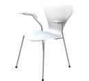 Série 7 Chaise 3207, 46 cm, Laqué, Blanc