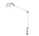 Tolomeo Tavolo, Blanc, Avec système serre-joint, Ampoule halogene