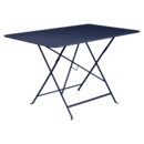 Table pliante Bistro , H 74 x L 117 x P 77 cm, Bleu abysse