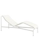 Chaise Longue Palissade , Blanc crème, Avec coussin, Sans coussin pour la nuque