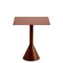 Table Palissade Cone , L 65 x l 65 x H 74, Rouge oxyde