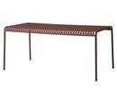 Table Palissade, Rouge de fer, L 170 x l 90 cm