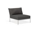 Fauteuil lounge Level 2, Muted White, Gris foncé basique