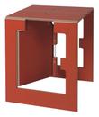 Tabouret pliant Falter, Rouge brique