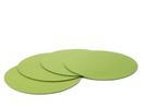 Tapis en feutre pour Componibili, Lot de 4, Rond, ø 30 cm, Vert printannier