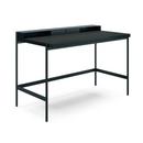 Secrétaire PS20, L 120 x P 70 cm (PS20 Big), Linoléum noir (Forbo 4166), Noir (RAL 9005), Sans insert de tiroir