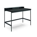 Secrétaire PS20, L 100 x P 61 cm (PS20), Linoléum noir (Forbo 4166), Noir (RAL 9005), Sans insert de tiroir