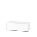Nex Pur Box 2.0 avec porte abattante, 48 cm, H 37,5 cm x 120 cm (une porte abattante), Blanc