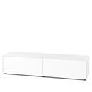 Nex Pur Box 2.0 avec porte abattante, 48 cm, H 37,5 cm x 180 cm (deux portes abattantes), Blanc