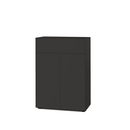 Nex Pur Box 2.0 avec tiroirs et portes, 40 cm, H 100 cm x B 80 cm (avec porte double et tiroir), Graphite
