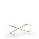 Châssis de table Eiermann 2, Vert olive, Vertical, décalé  , 135 x 66 cm, Avec rallonge en hauteur (hauteur 72-85 cm)