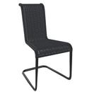 Chaise B20, Tressage I, Bleu foncé, Noir