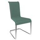 Chaise B20, Tressage I, Menthe turquoise, Chrome