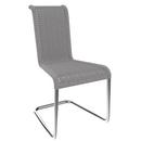 Chaise B20, Tressage I, Gris argenté, Chrome