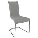 Chaise B20, Tressage II, Blanc neige, Acier inoxydable, mat