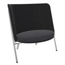 Fauteuil D70, Tissu Arco - ebony/asphalt, Chrome