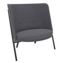 Fauteuil D70, Tissu Arco - gravier, Noir