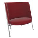 Fauteuil D70, Tissu cavalerie - rouge, Chrome