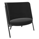 Fauteuil D70, Tissu cavalerie - noir, Noir