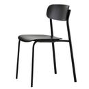 Chaise S 243, Noir (RAL 9005), Chêne teinté noir (TP 29)