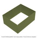 Cadre métallique pour porte coulissante USM Haller, 50 x 50 x 35, Vert olive RAL 6003