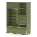 Armoire-penderie USM Haller Type II, Vert olive RAL 6003