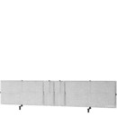 Écran de séparation USM privacy panels pour table USM, Pour table USM Haller Plus/Advanced, 200 cm, Gris clair 