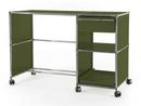 Bureau USM Haller à roulettes Type 2, Vert olive RAL 6003