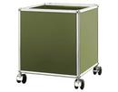 Caisson mobile pour enfants USM Haller, Vert olive RAL 6003, H 43 x L 38 x P 38 cm