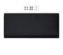 Tablette intermédiaire métallique pour étagère USM Haller, Noir graphite RAL 9011, 75 cm x 35 cm