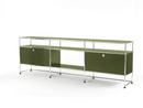 Meuble TV XL USM Haller, Vert olive RAL 6003