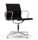 Aluminium Chair EA 103 / EA 104, EA 104 - pivotante, Nero / marron marais, Poli