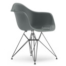 Eames Plastic Armchair RE DAR, Gris granit, Sans rembourrage, Sans rembourrage, Version standard - 43 cm, Revêtement basic dark