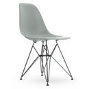 Eames Plastic Side Chair RE DSR, Gris clair, Sans rembourrage, Sans rembourrage, Version standard - 43 cm, Revêtement basic dark