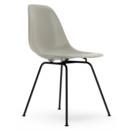 Eames Plastic Side Chair RE DSX, Galet, Sans rembourrage, Sans rembourrage, Version standard - 43 cm, Revêtement basic dark