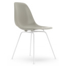 Eames Plastic Side Chair RE DSX, Galet, Sans rembourrage, Sans rembourrage, Version standard - 43 cm, Revêtement blanc