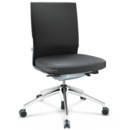 ID Soft, Mécanisme Flowmotion avec inclinaison avant et réglage de la profondeur , Sans accotoirs, Piétement à 5 branches, aluminium poli, Soft grey, Assise et dossier Silk Mesh, Asphalte, Souples pour sols durs