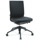 ID Soft, Mécanisme Flowmotion sans inclinaison avant et sans réglage de la profon, Sans accotoirs, Piétement à 5 branches, plastique basic dark, Noir basic, Assise et dossier Silk Mesh, Nero, Durs pour tapis