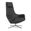 Repos, Fauteuil Repos, Tissu Dumet charbon/noir, 41 cm, Poli