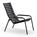 Houe - Lounge Chair ReCLIPS, Noir, Accotoirs aluminium