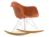 Vitra - Fauteuil Eames Plastic Armchair RE RAR, Orange rouille, Chromé, Érable nuance de jaune