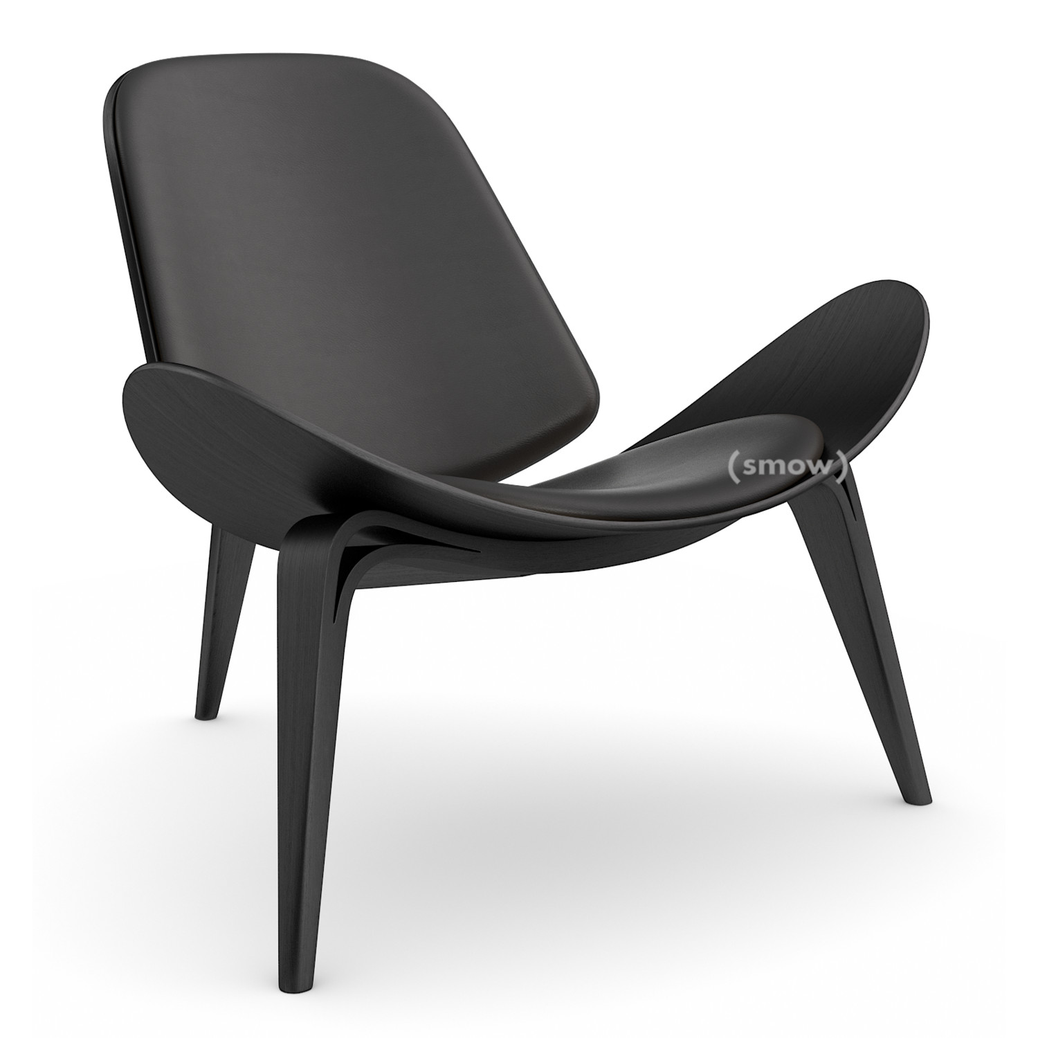 black shell chair