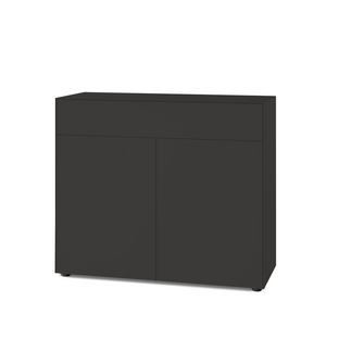 Nex Pur Box 2.0 avec tiroirs et portes 48 cm|H 100 cm x B 120 cm (avec porte double et tiroir)|Graphite