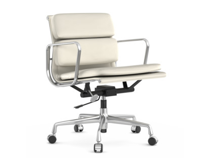 Soft Pad Chair EA 217 Poli|Cuir Premium F neige, Plano blanc